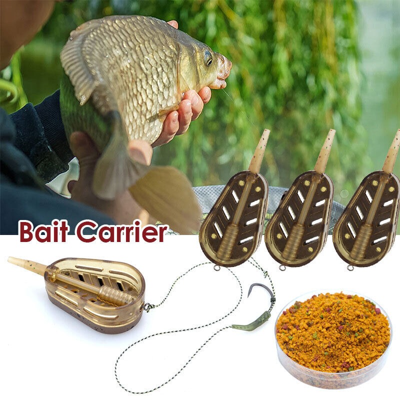 Fishing Lure Kit - 5Pcs Embed Feeder for Fishing Inline