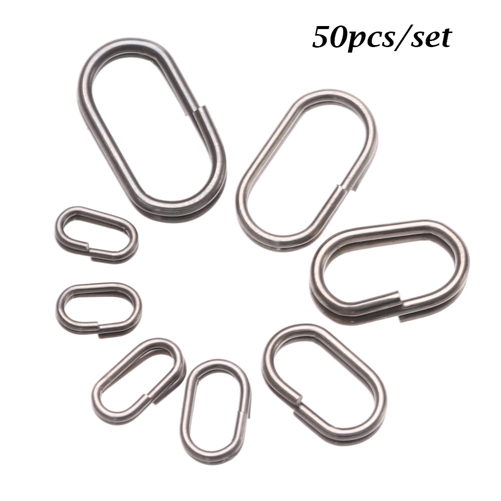 Fishing Lure Accessories - 50 Cái/lốc/8/10/13/15/17/19Mm Hình Bầu Dục Chia