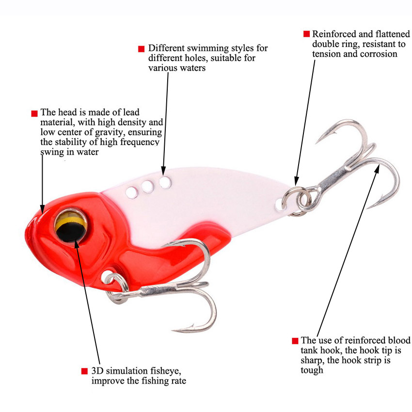 6pcs Metal VIB Fishing Lures 7 - đánh giá và giá Fishing Lure Blade Bait