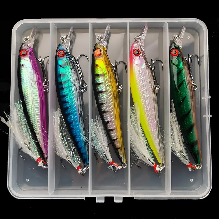 Laser 3D Eyes Bionic Minnow Fi - đánh giá và giá Fishing Lure Box