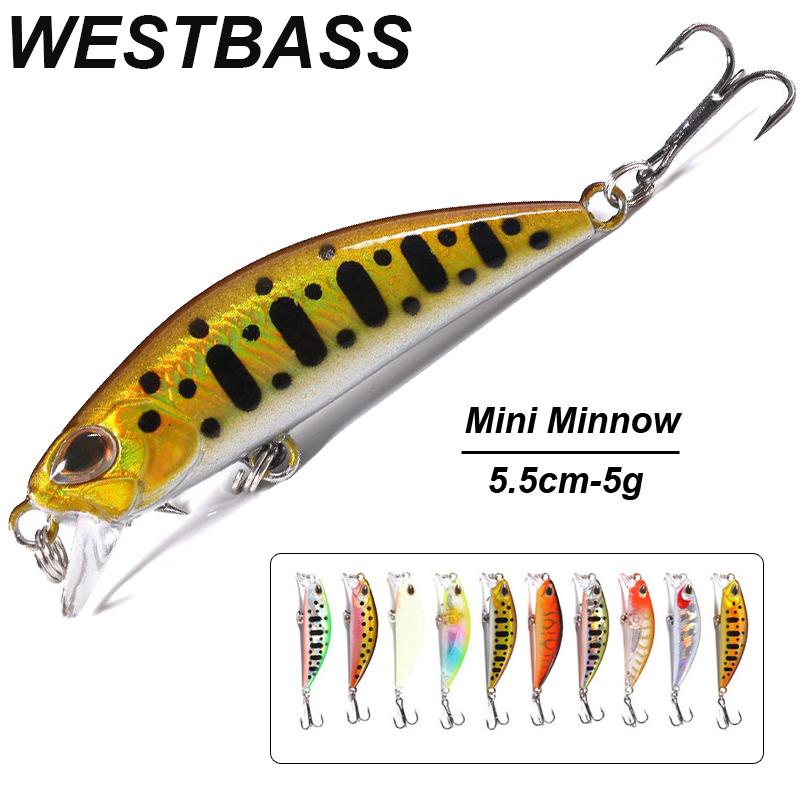 WESTBASS 1PX Micro Minnow Dụ 5 - đánh giá và giá Fishing Lure Popper