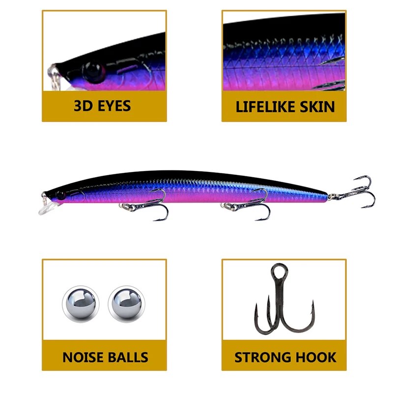 Minnow Fishing Lure Laser Hard - đánh giá và giá Fishing Lure Crankbait