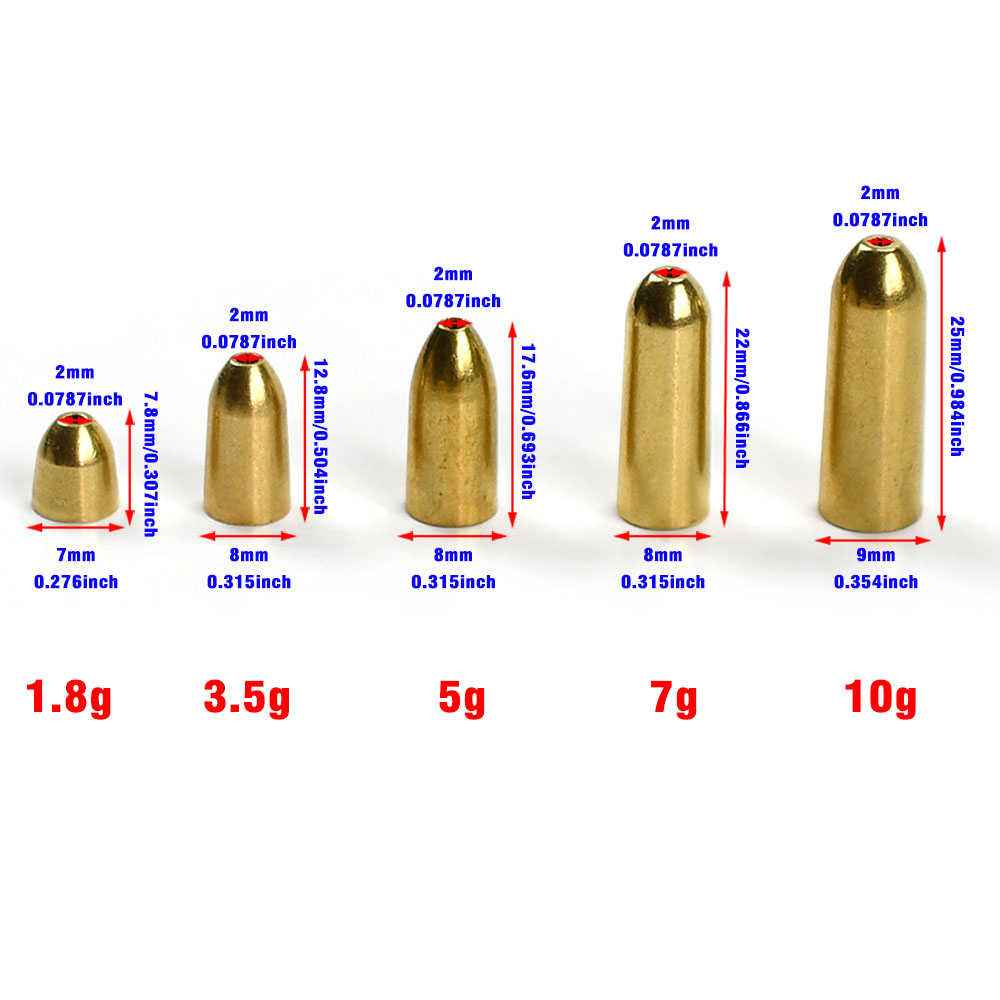 15Pcs Multi-Weight Solid Brass - đánh giá và giá Fishing Lure Making Kit