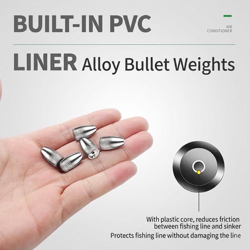 Lead-Free Alloy Bullet Weights - đánh giá và giá Fishing Lure Making Kit
