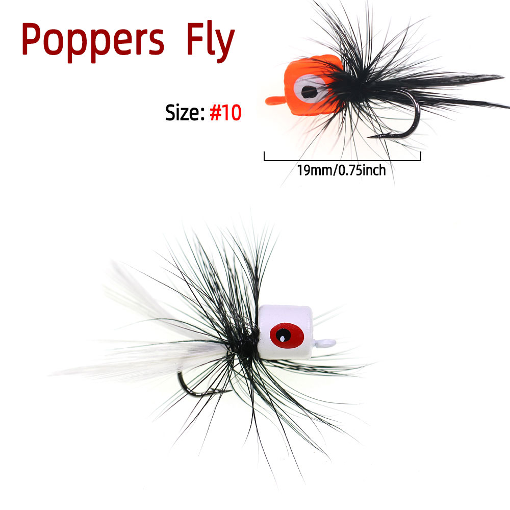 4pcs Size #10 Bass Panfish Pop - đánh giá và giá Fishing Lure Popper