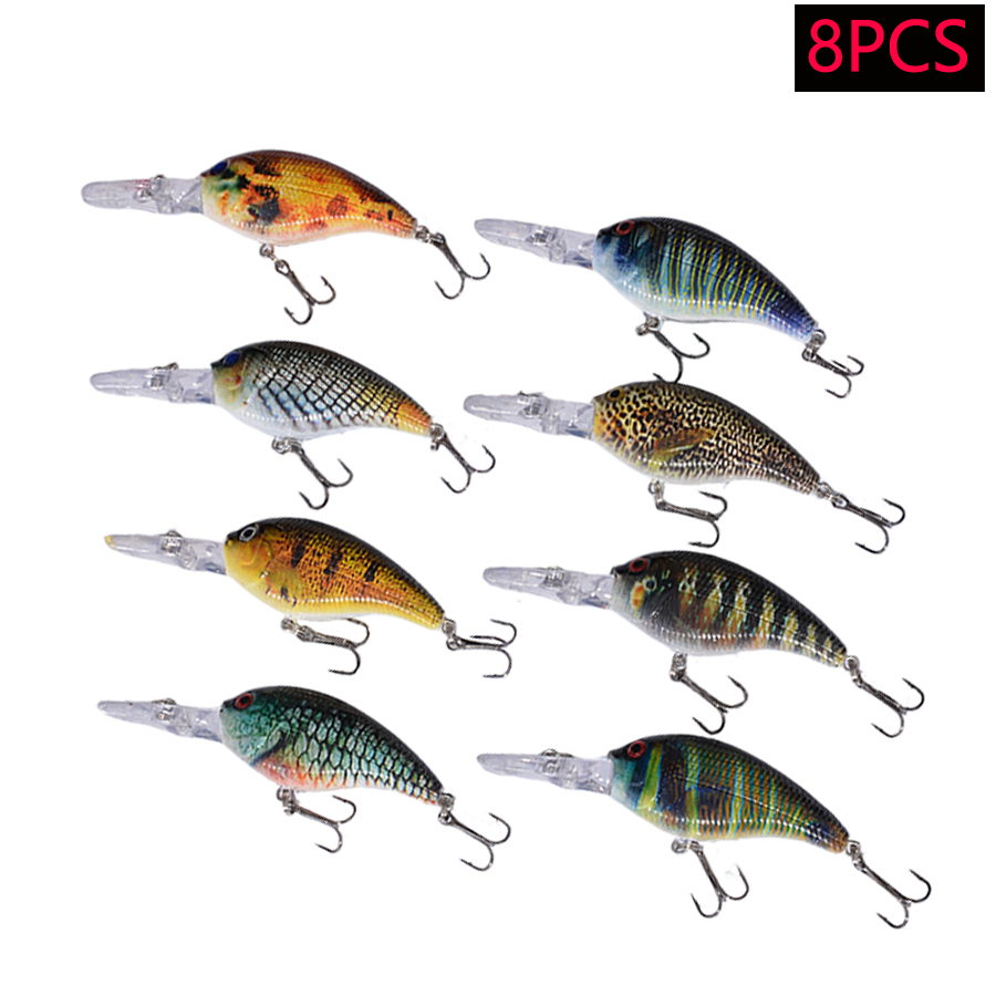 8pcs Jerkbait Minnow ABS Hard  - đánh giá và giá Fishing Lure Jerkbait
