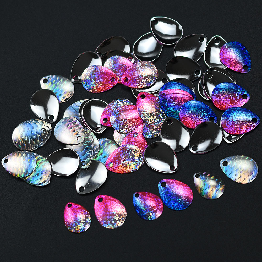 6Pcs Iridescent Fish Scale Spo - đánh giá và giá Fishing Lure Blade Bait