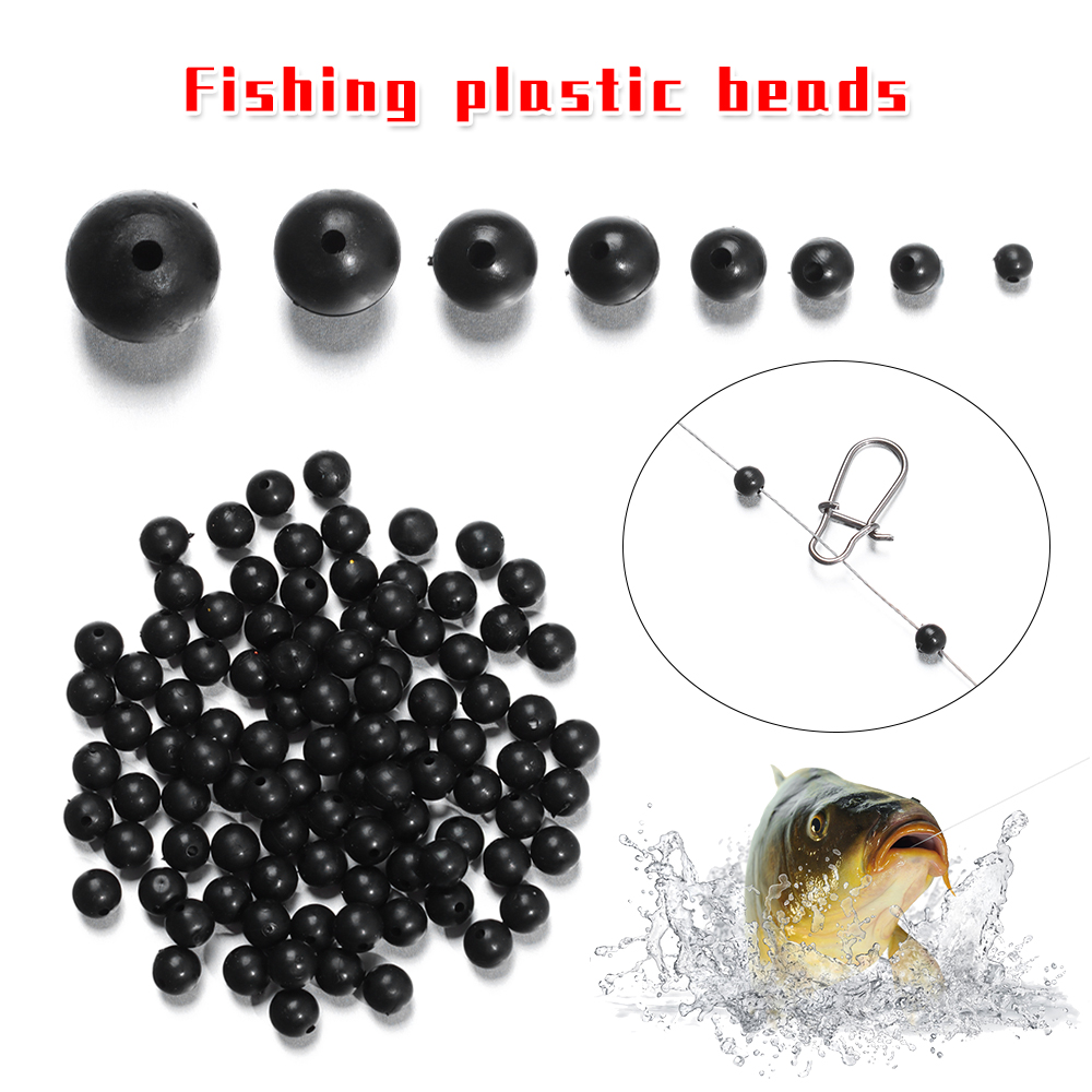 100pcs/lot Fishing Beads Space - đánh giá và giá Fishing Lure Soft Plastic