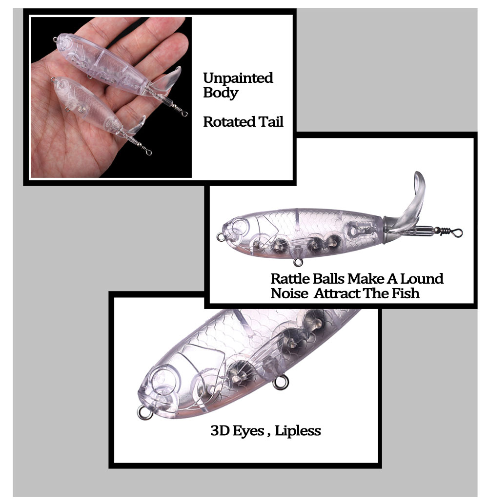 Chan’sHuang 20PCS Unpainted Bl - đánh giá và giá Fishing Lure Popper