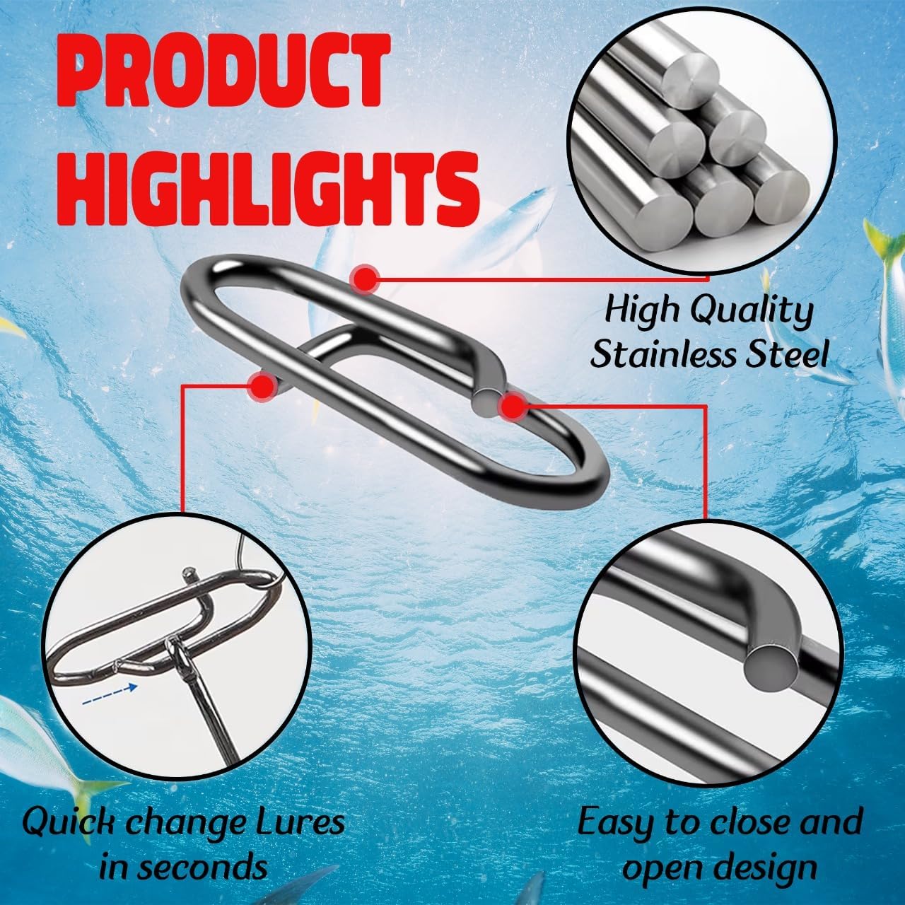 9KM Fishing Snap Kit 110pcs Po - đánh giá và giá Fishing Lure Kit