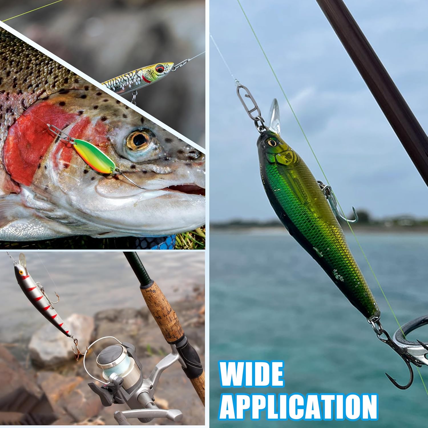 9KM Fishing Snap Kit 110pcs Po - đánh giá và giá Fishing Lure Kit