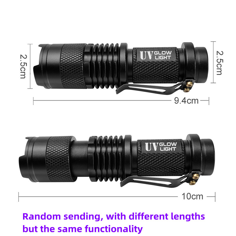 Mini UV Flashlight 395nm Ultra - đánh giá và giá Fishing Lure Jig