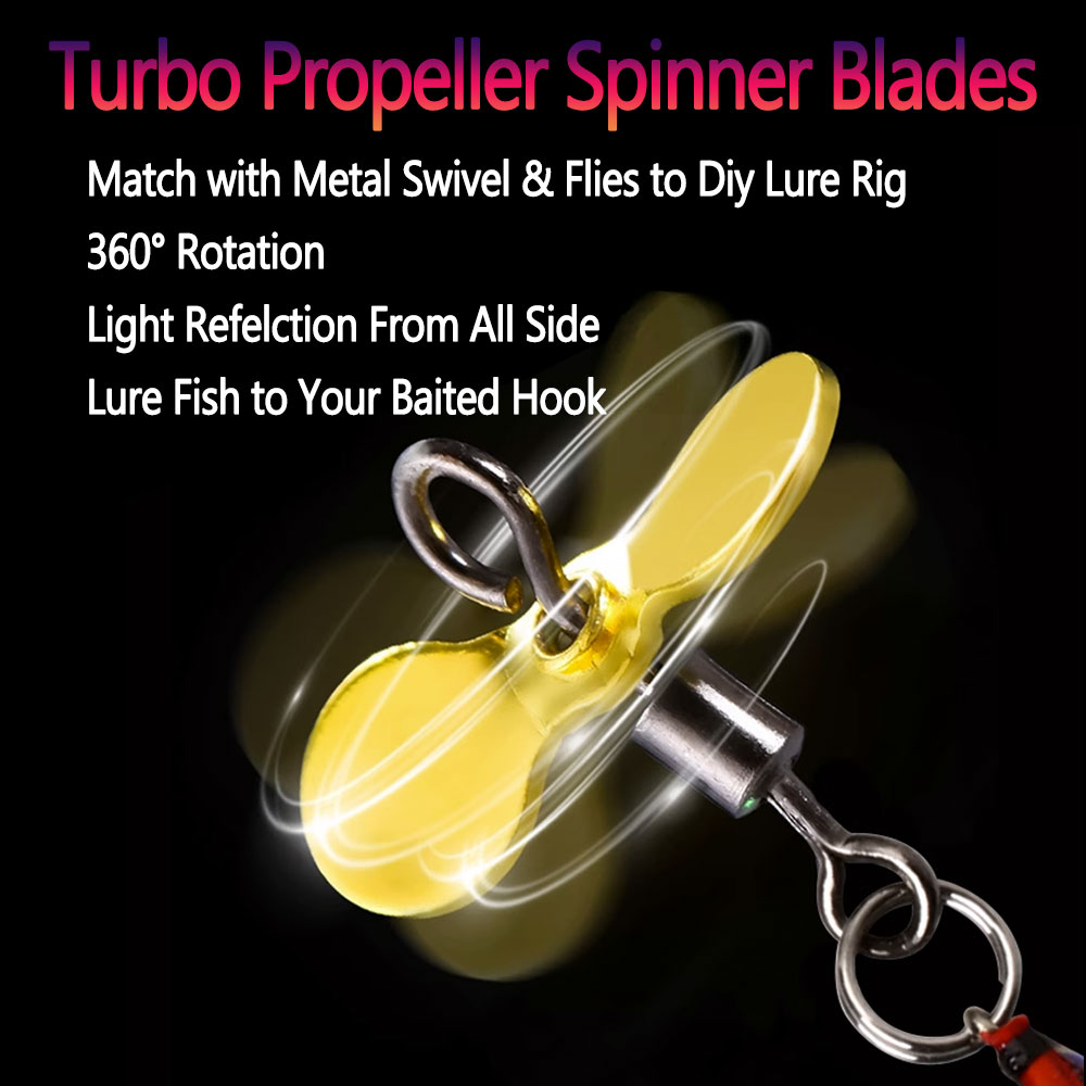 Bimoo 20pcs S L Turbo Propelle - đánh giá và giá Fishing Lure Blade Bait