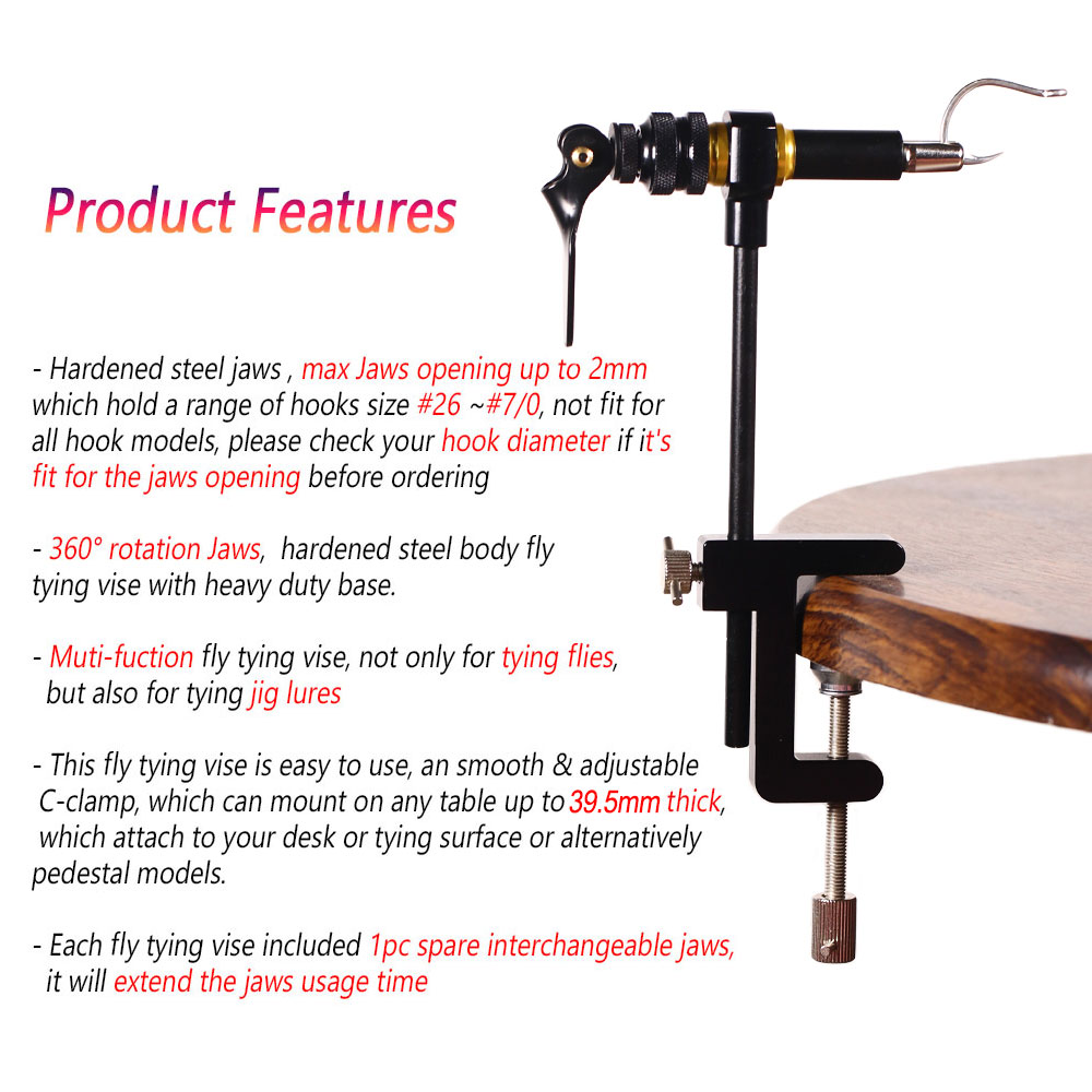 Bimoo 360 ° Quay C-Kẹp Đồ Bay  - đánh giá và giá Fishing Lure Spinner