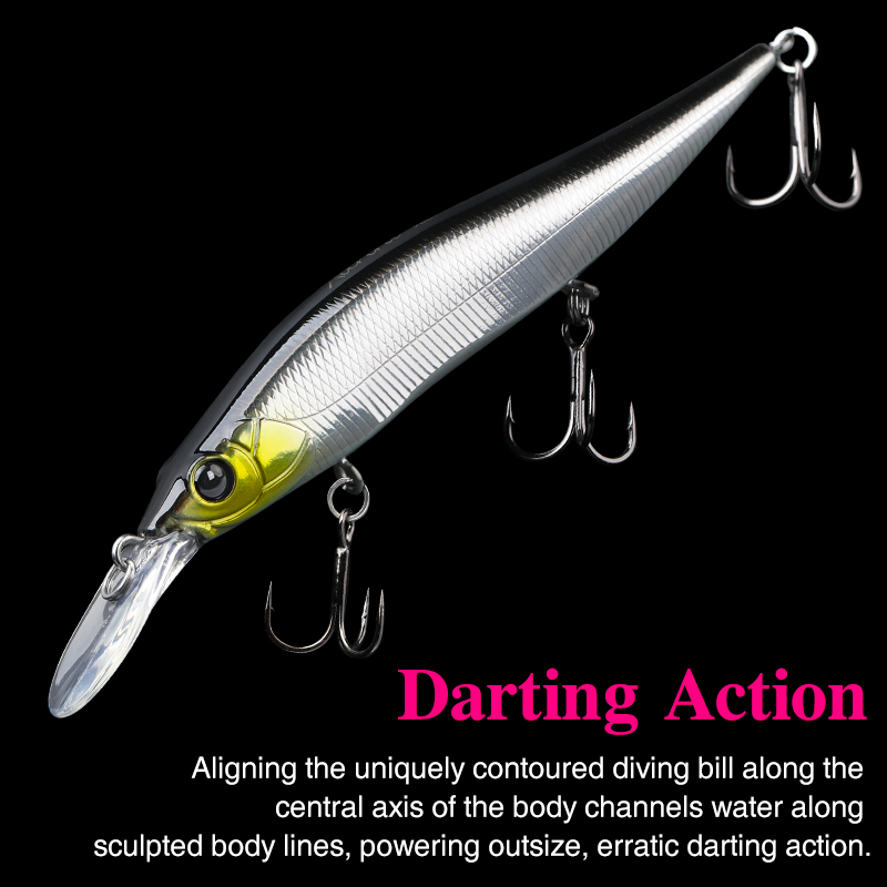 TSURINOYA  Suspending Minnow J - đánh giá và giá Fishing Lure Jerkbait