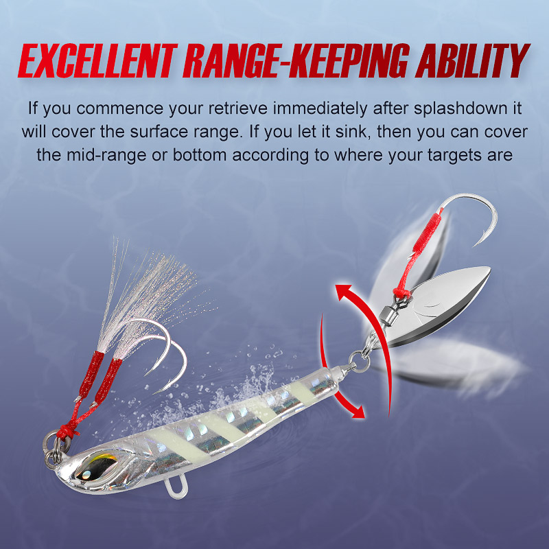 Noeby Bờ Đúc Lưỡi Dao Jig Dụ 2 - đánh giá và giá Fishing Lure Blade Bait