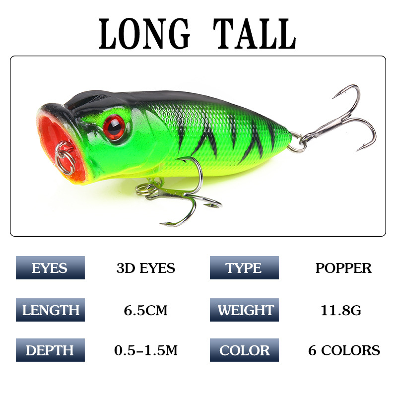 6pcs 6colors（opp bag）/5pcs 5co - đánh giá và giá Fishing Lure Popper