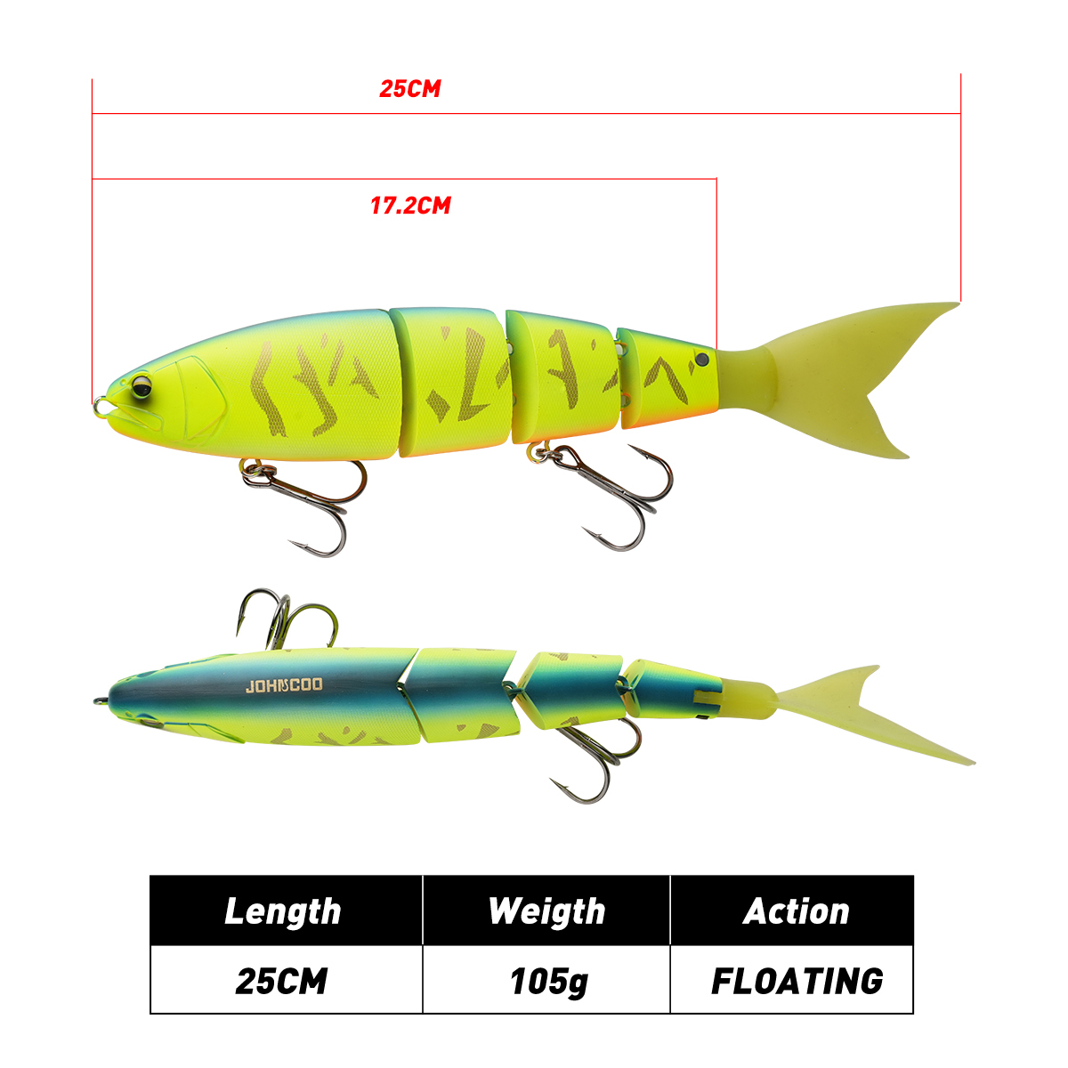 Johncoo Jointed Fishing Lure 2 - đánh giá và giá Fishing Lure Popper