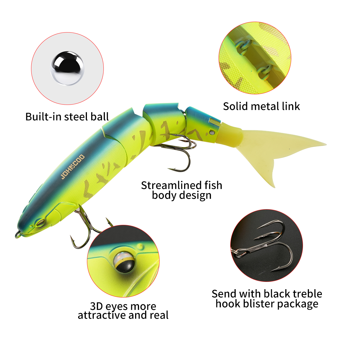 Johncoo Jointed Fishing Lure 2 - đánh giá và giá Fishing Lure Popper