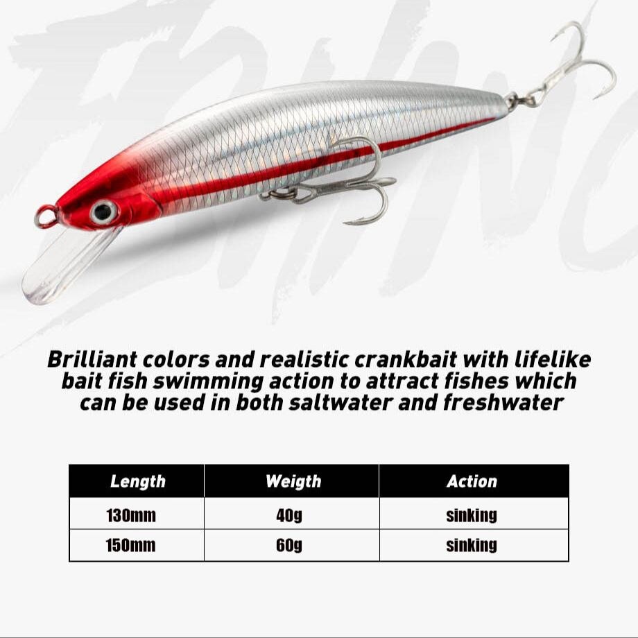 Fishing Lure Sinking Minnow 13 - đánh giá và giá Fishing Lure Jerkbait