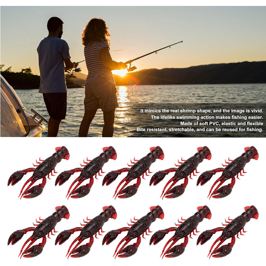 20pcs Crawfish Artificial Bait - đánh giá và giá Fishing Lure Soft Plastic