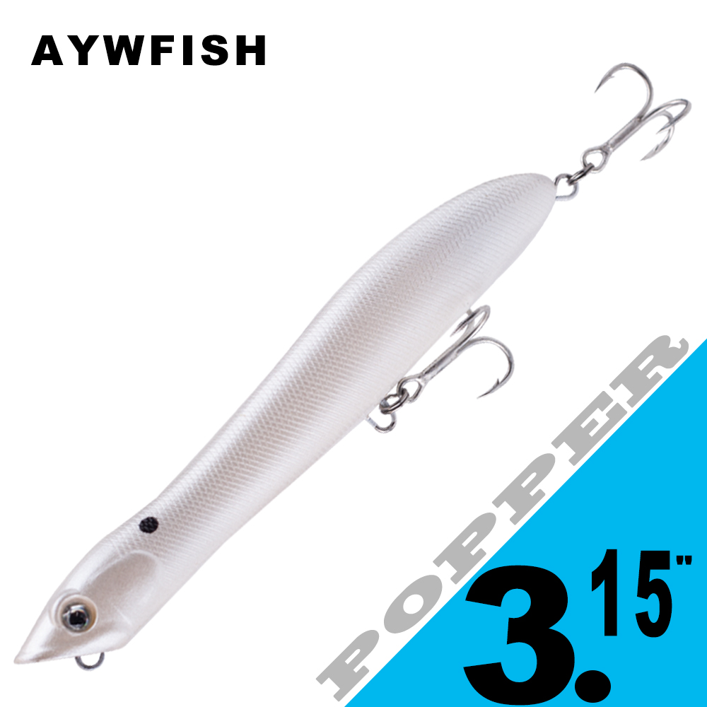 AYWFISH 8CM 6.2G Baby Popper F - đánh giá và giá Fishing Lure Popper