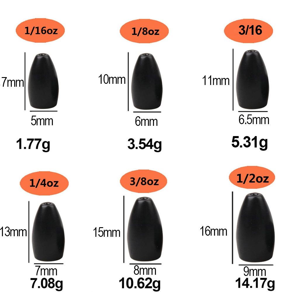 Tungsten Steel Fishing Weights - đánh giá và giá Fishing Lure Jig